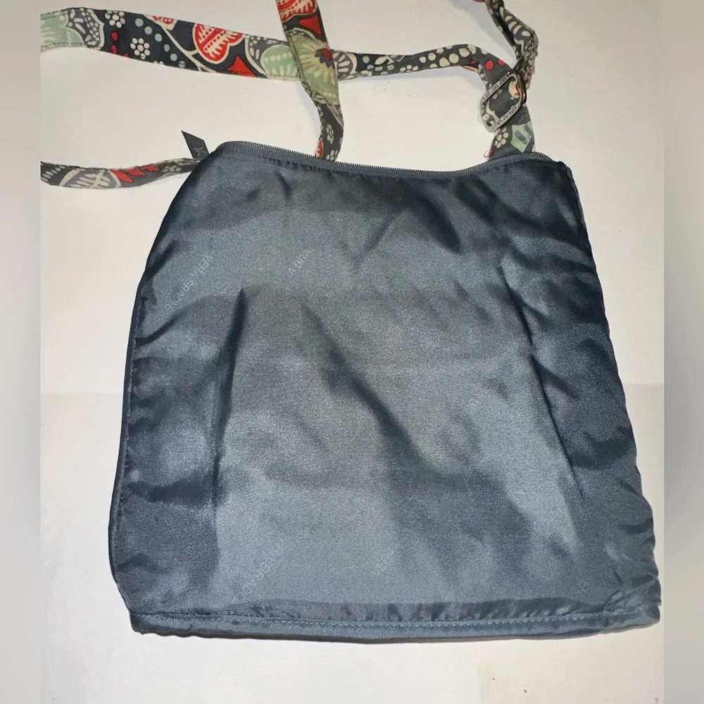 Vera Bradley Nomadic Floral Hipster Crossbody Gray Orange Green Paisley Mid-Size